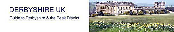 title banner for Derbyshire UK - Derbyshire and Peak District Guide