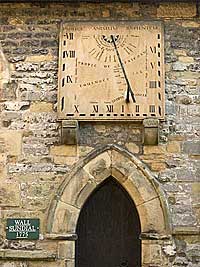 Sundial at Eyam Church