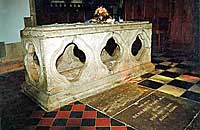 St Bertram's Tomb at Ilam Church
