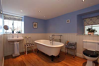 Bath Room   at Derwent  House,  luxury holiday accommodation at Matlock in  Derbyshire