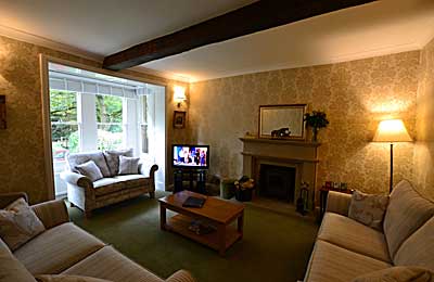 Sitting Room at Derwent House,  luxury holiday accommodation at Matlock in  Derbyshire