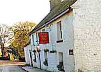 The New Inn pub in flash village