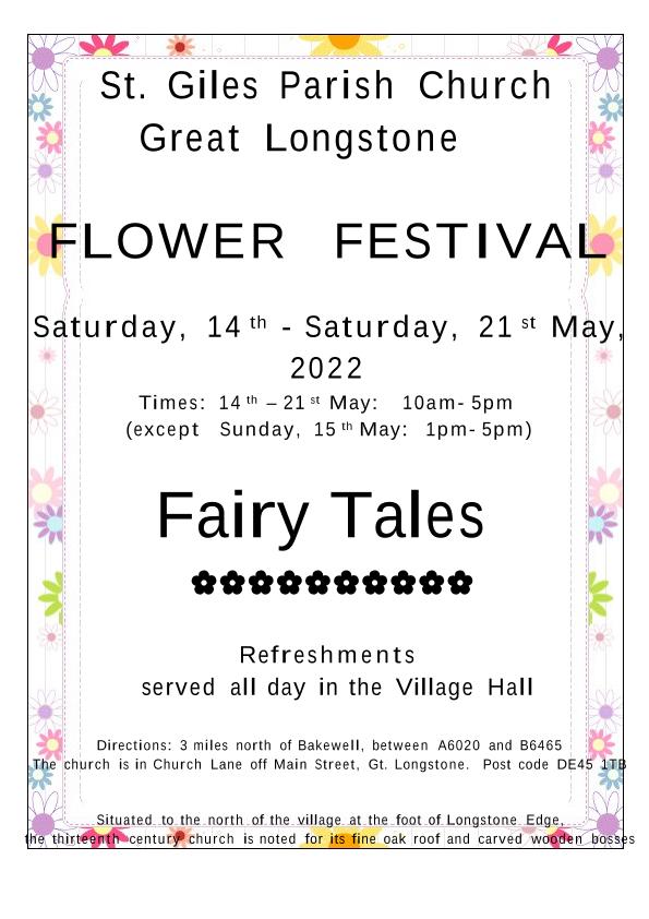 St Giles Parish Church Great Longstone Derbyshire Flower Festival