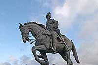 Statue of Bonnie Prince Charles in Derby