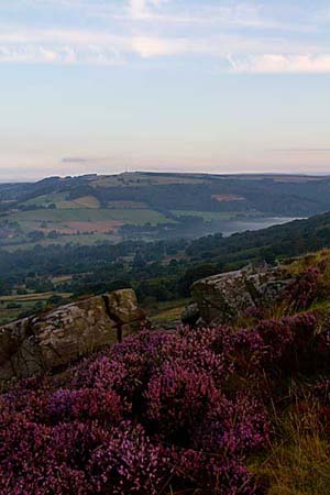 Photograph from Baslow Edge in Derbyshire
