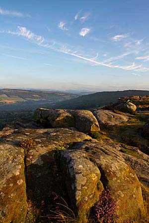 Photograph from Baslow Edge in Derbyshire