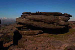 Photograph   from    Stanage Edge in   Derbyshire 