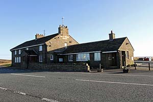 Photograph from  around Cat and Fiddle pub and three shires head
