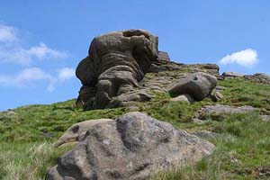 Photograph from Stanage Edge
