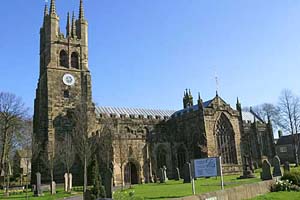St John the Baptist church at tideswell in Derbyshire